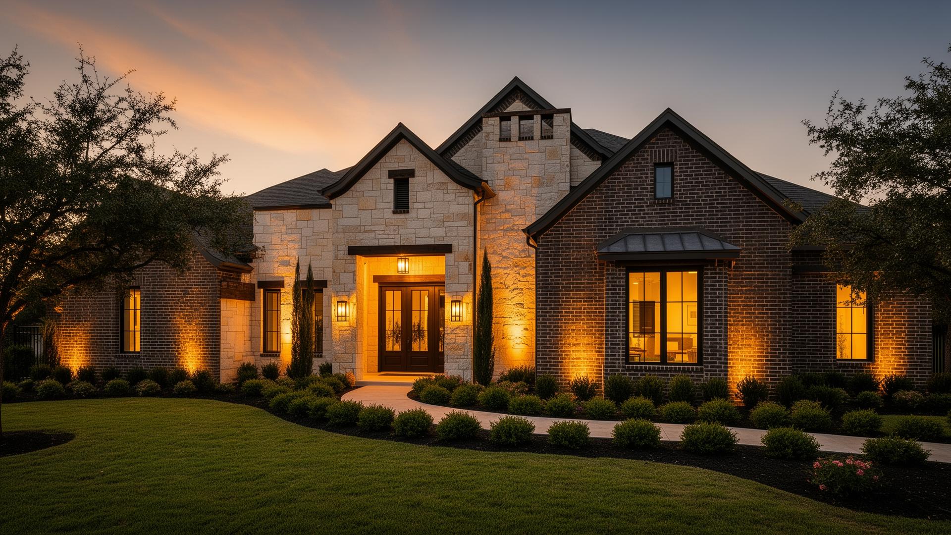 Luxury custom home built by Confer Developments in North Texas